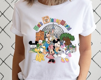 Retro Walt Disneyworld Shirt, Vintage Disneyworld Shirt, Mickey And Friends Shirt, Retro Disney Sweatshirt, Disney 2025 Family Trip Shirts