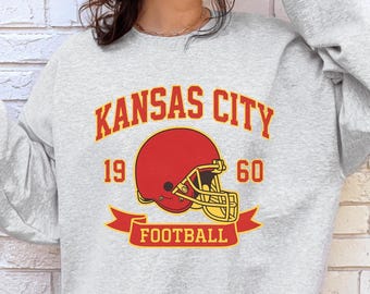 Vintage Kansas City Football Sweatshirt, Game Day Shirt, Kansas City Team Football Shirt, Sunday Kansas City, Kansas City Football