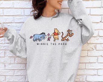 Winnie The Pooh And Friends Sweatshirt, Winnie The Pooh Co Sweatshirt, Pooh Bear for Toddler Shirt, 2025 Disneyland Family Matching Sweater