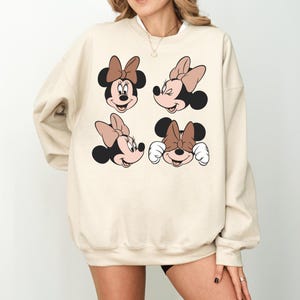 Disney Minnie Sweatshirt, Minnie Mouse Mom and Daughter Matching Sweatshirt, Girl Trip Shirt, Disneyland Besties Trip Shirt, Minnie Shirt image 3