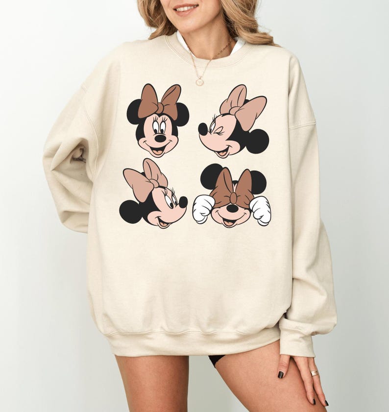 Disney Minnie Sweatshirt, Minnie Mouse Mom and Daughter Matching Sweatshirt, Girl Trip Shirt, Disneyland Besties Trip Shirt, Minnie Shirt image 3