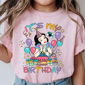 Snow White Princess Birthday Girl Shirt, Disney Snow White Toddler Sweatshirt, Disneyland Snow White Kids Shirt, Disney Girls Birthday Trip image 1