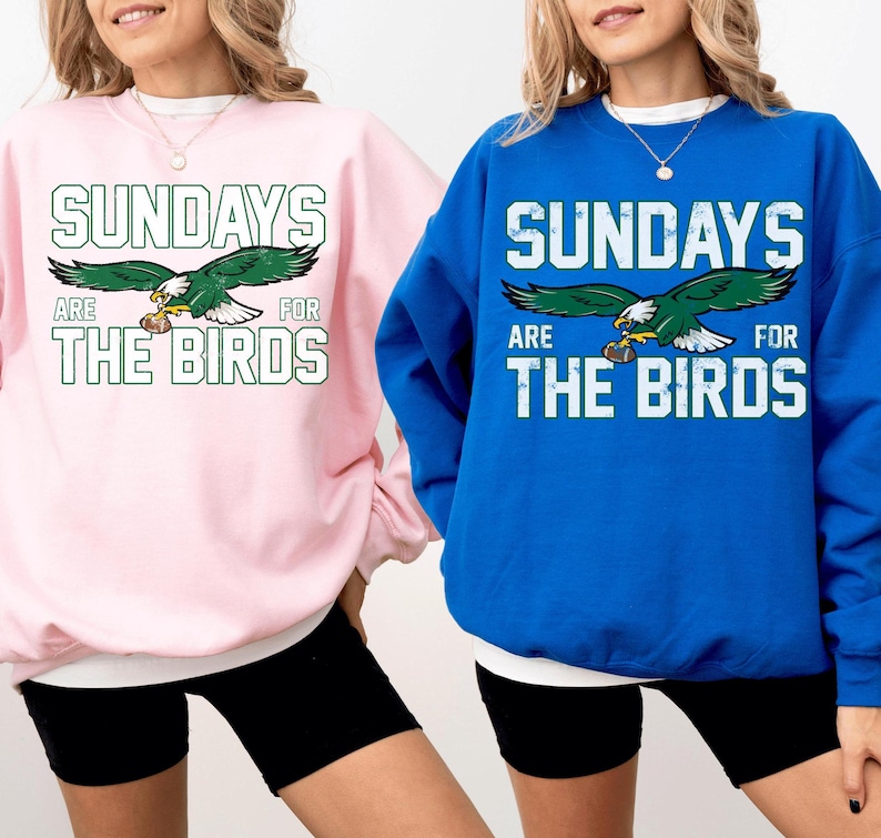 Philadelphia Football Sweatshirt, Philadelphia Hoodie and Sweatshirt, Philadelphia Fan Shirt, Sundays are for the Birds Sweatshirt image 5