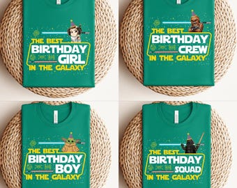 Star Wars Galaxy Birthday Shirt, Galaxy Birthday Boy T-Shirt, Star Wars Birthday Girl Tee, Star Wars Family Squad and Crew Sweatshirt-Shirt
