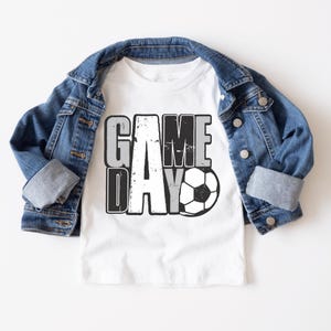 Game Day Shirt, Sports Parent Shirt, Soccer Mom Shirt, Soccer Boy Shirt, Cute Mom Shirt, Sports for Kids shirt, Game Day Vibes, Soccer Mom image 2