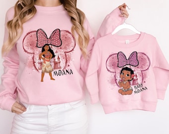 Disney Moana and Friends Sweatshirt, Hei Hei Shirt, Moana Pua Shirt, Maui and Tala Shirt, Moana Birthday Shirt, Disney Family Vacation Tee
