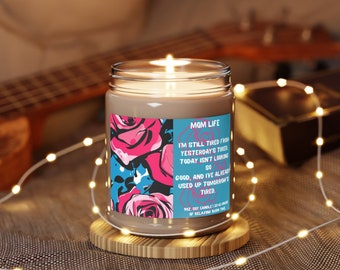 Soy Wax Candle with Mom Life Vibe - Perfect Funny Mother's Day Gift | Unique Gift For Her