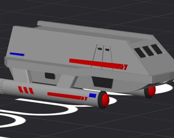 Navette Galileo - USS Enterprise NCC-1701-A (échelle 1:350) Snapmaker U1 Orca (STL&3MF)