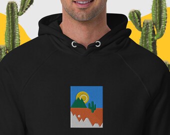 Sweat à capuche avec patch Desert Saguaro
