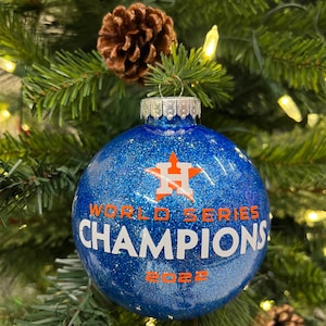 Houston Astros World Series Champions 2022 Ornament, ALCS Champions, Baseball Fan, Christmas Gift, Holiday, Christmas Ornament, Athletic