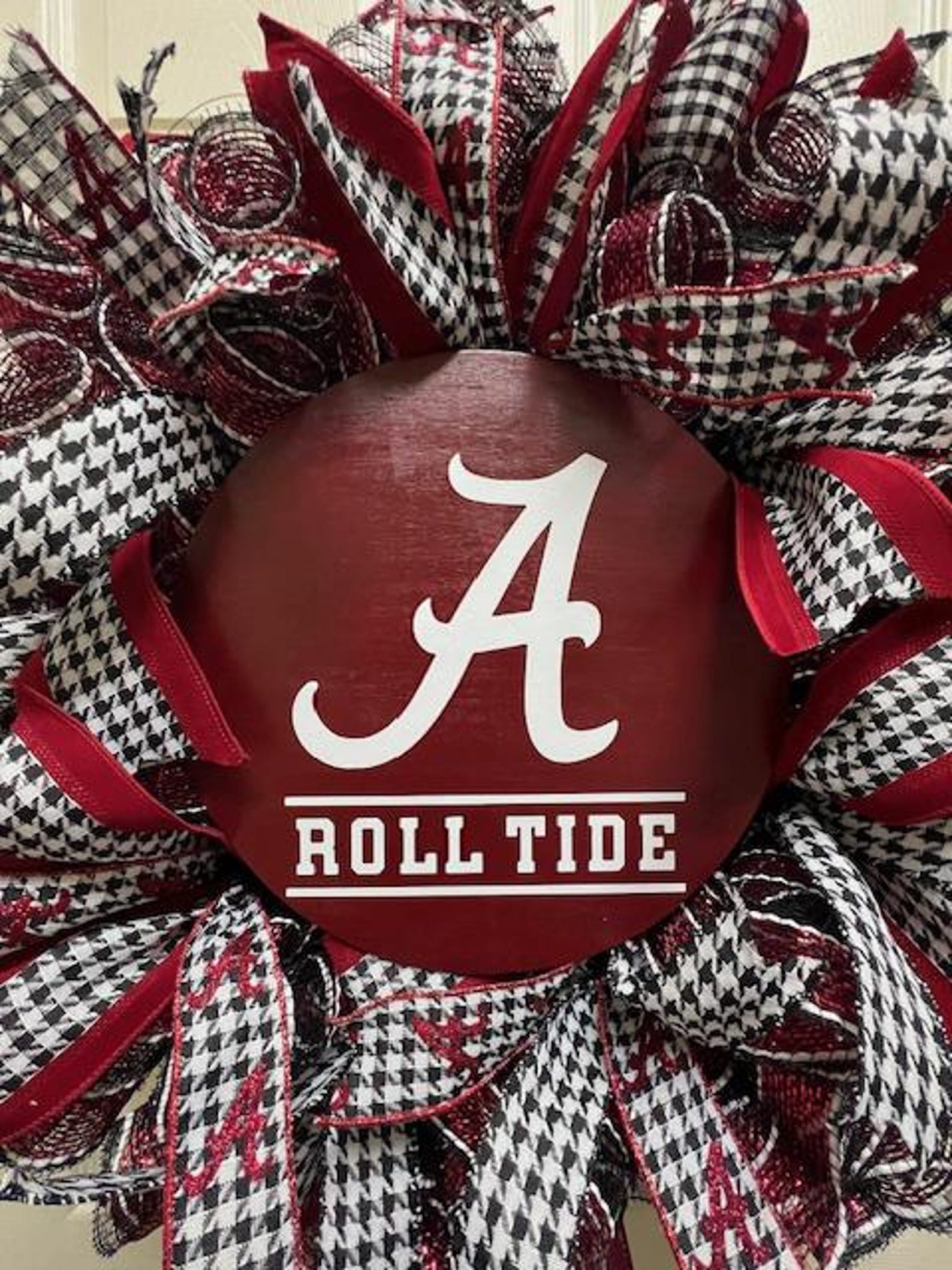 Alabama Crimson Tide Wreath, Crimson Tide, Roll Tide, Wreath, Door