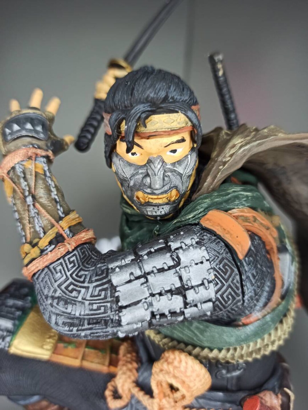 Jin Sakaighost of Tsushima 3D Printed and Handpainted Diorama Etsy Australia