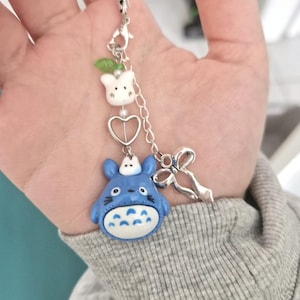 Totoro sleutelhanger telefoonhanger sleutelhanger zelfgemaakt handgemaakt Studio Ghibli