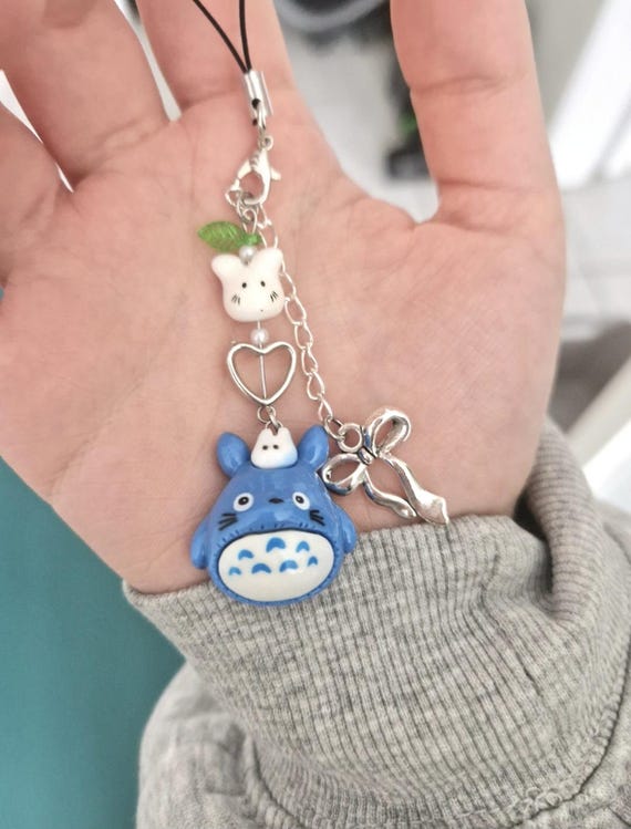 Totoro Keychain phonecharm keycharm selfmade handmade Studio Ghibli
