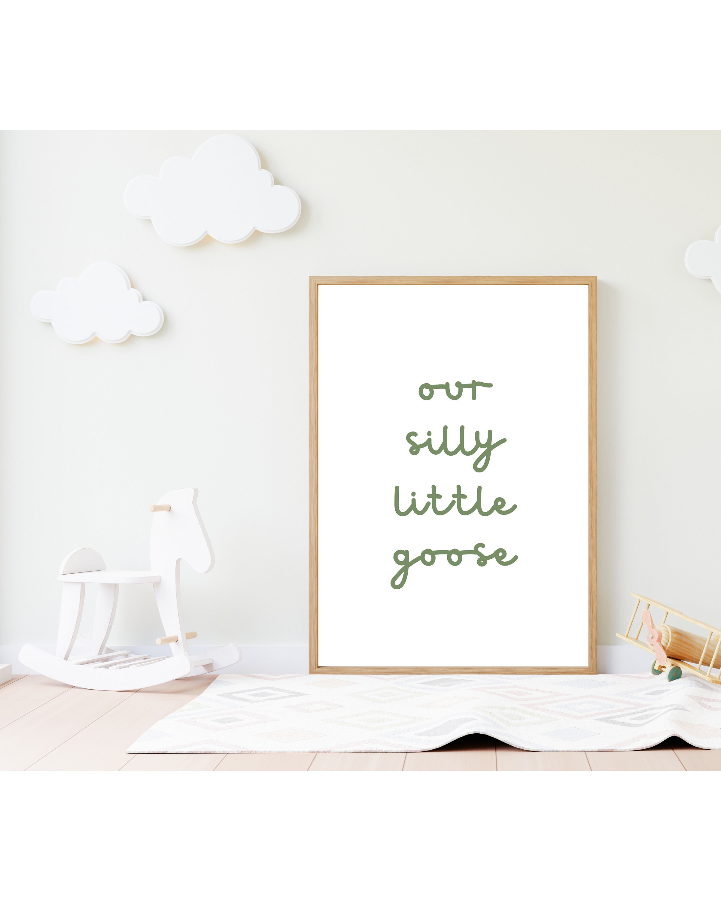 Our Silly Little Goose Wall Art, Goose Nursery Decor, Earth Tone ...