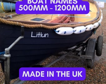 Custom Boat Name Sticker - Marine Grade Vinyl, Lots of Colours & Fonts