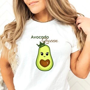 Avocado t-shirt Cute Avocado tshirt Avocado Gift for Mom Funny Avocado shirt Avocado Cartoon Tshirt Vegan shirt for her