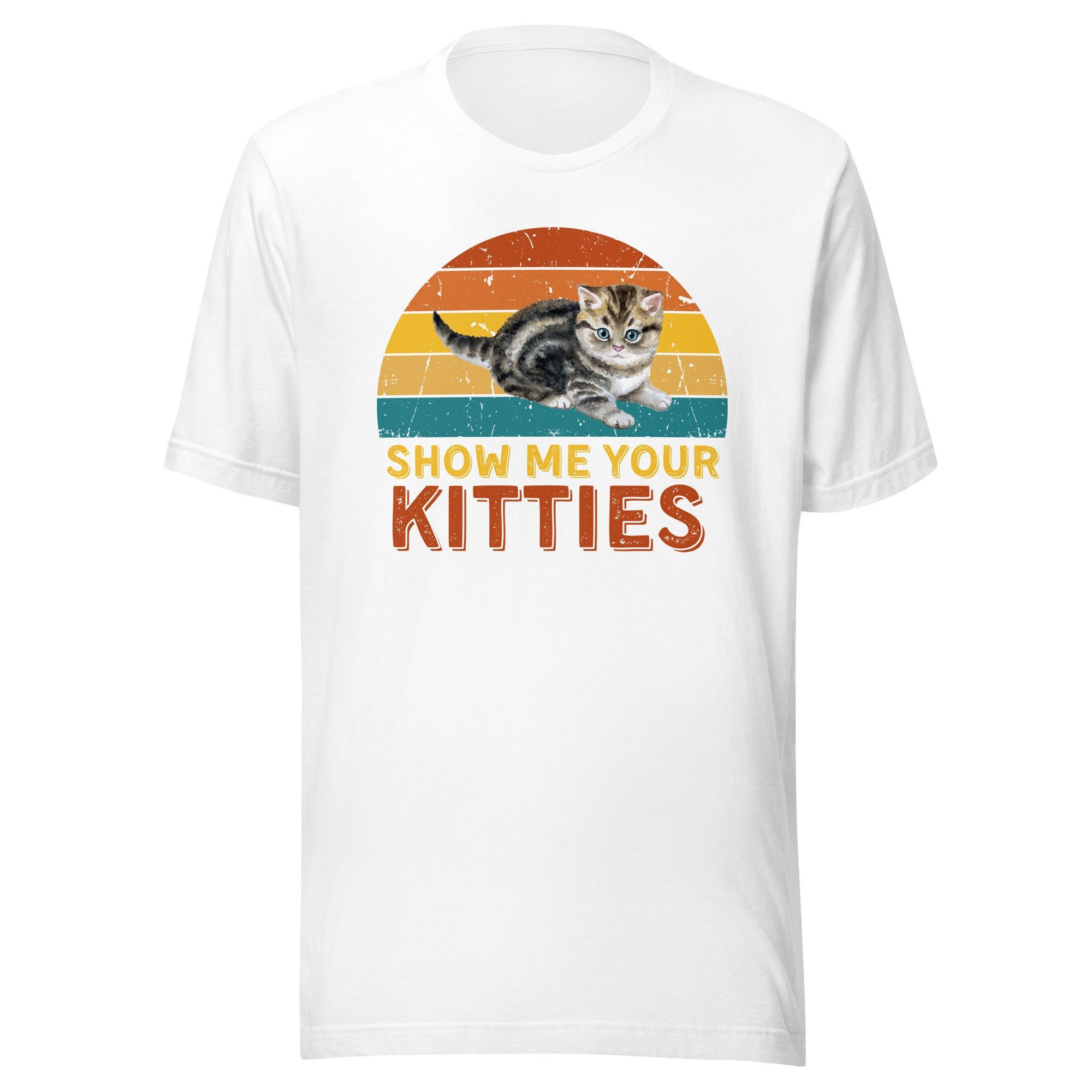 Cat Tshirt for Cat Lover Tshirt Cat Owner Gift for Cat Mom Shirt Retro