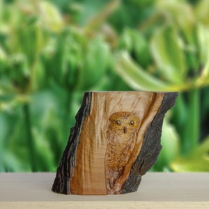 Statue owl, Wooden Owl, Owl, Owl in a tree, Handmade , Wooden Owl Animal, Gift for her,  Home Decor,  lovers gift, Sculpture, Decor, wood