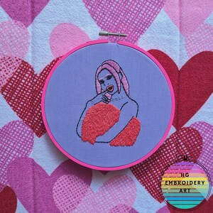 TWICE, Sana, Handmade Embroidery, Fan Art, KPOP, Scientist, Formula of Love