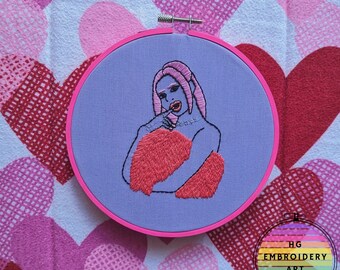 TWICE, Sana, Handmade Embroidery, Fan Art, KPOP, Scientist, Formula of Love
