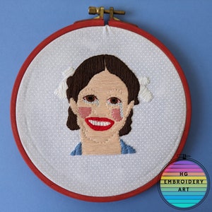 Pearl, Mia Goth, Handmade Embroidery, Fan Art, Film, Horror Movie