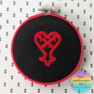 Kingdom Hearts, Sora, Simple and Clean, Handmade Embroidery, Videogames, Fanart