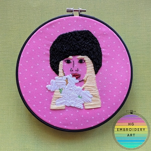 TWICE, Chaeyoung, Handmade Embroidery, Fan Art, KPOP, Moonlight Sunrise, Ready to Be