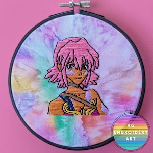 dot hack Fan Art, Blackrose, Handmade Embroidery, Videogames, JRPG