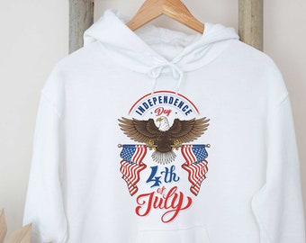 4th of July Hoodies, Eagle America Shirt, Patriotic Family Shirts, Independence Day Shirt, Freedom Shirt, 4th July Crew Shirt, America Shirt
