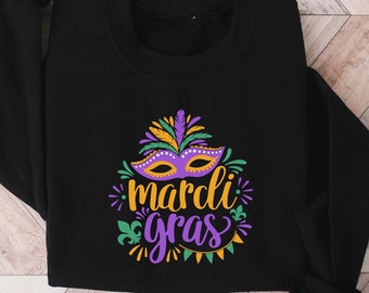 Mardi Gras Shirt, Mardi Gras Sweatshirt, Fleur De Lis Shirt, Mardi Gras Parade Shirt, Mardi Gras Outfits, Fat Tuesday Shirt, Louisiana Shirt