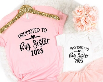 Promoted to Big Sister Shirt, Big Sister Toddler Shirt, Kids Shirt, Natural Shirt, Baby Announcement Toddler Shirt, Sister Announcement Shir
