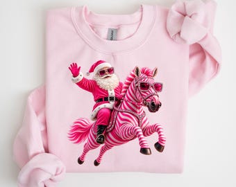 I Believe in Santa and Unicorns Sweatshirt, Christmas Santa Shirt, Unicorn Lover tShirt, Christmas Vibes, Santa Claus, Unicorn Reindeers Tee