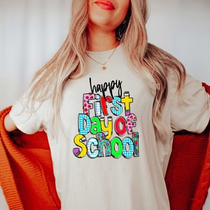 Happy First Day Of School Hoodie, Happy School Shirt, Hello Kindergarten Shirt, Headstart Shirt, Cute School Shirt, Starting School Shirt
