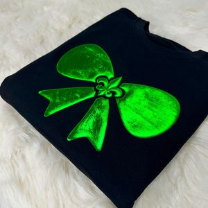Coquette Mardi Gras Puff Shirt, Mardi Gras Puff Sweatshirt, Mardi Gras Embossed Coquette, Mardi Gras Party Puff Shirt