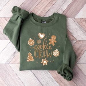 The Cookie Crew Sweatshirt, Christmas Cookie Crew Shirt, Cookies Sweatshirt, Christmas Baking Crew Shirt, Christmas Gifts,Funny Family Shirt