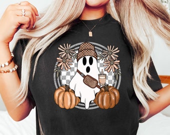 Halloween Ghost Sweatshirt, Halloween Pumpkin Lover Sweatshirt, Halloween Women Sweatshirt, Halloween Party Shirt, Halloween Girl Shirt