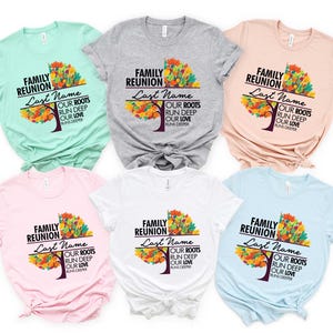 Custom Family Reunion Tree Shirt, Family Shirt, Family Reunion Shirt, Family Love Tee, Personalized Family Tees, Family Together