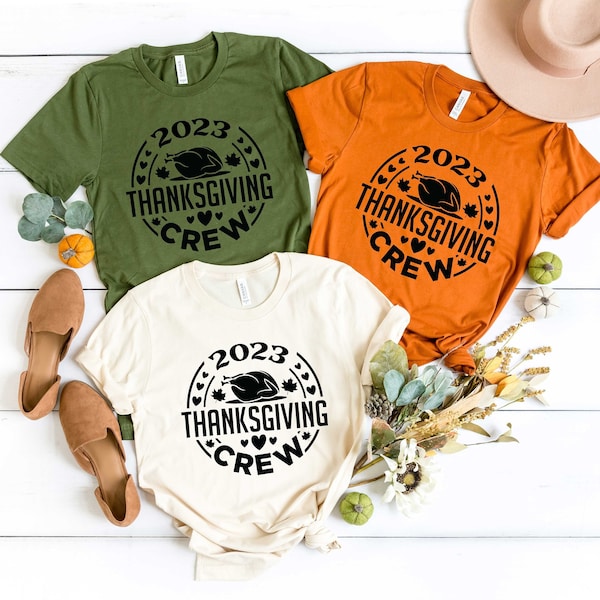 Thanksgiving Crew 2026 Shirt, Thanksfriend Crew, Turkey Day Crew, Dinner Crew Shirt, Thanksgiving Cruise Crew