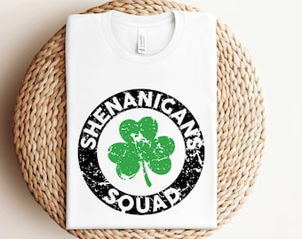 Shenanigans Squad Shirt, Funny St. Patrick's Day Matching Group Shirt, Clover Shirt, Irish Day Sweatshirt, Family Patrick Day Matching Shirt