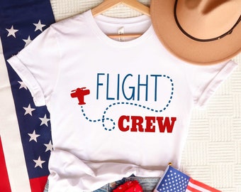 Flight Crew Shirt, Birthday Flight Crew Shirt, Airplane Birthday Shirt, Airplane Birthday Party, Independence Flight Shirt, Family Vacation