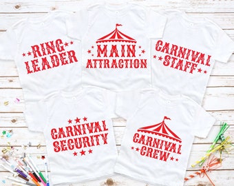 Carnival Staff Birthday Shirt, Ring Leader Birthday Shirt, Main Attraction Shirt, Birthday Crew, Matching Birthday Family Tee, Birthday Gift