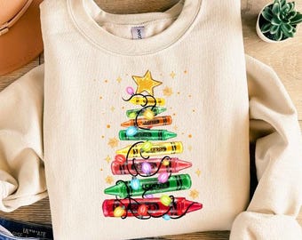 Christmas Teacher Sweatshirt, Christmas Gift For Teacher, Teacher Christmas Tree Hoodie, Teacher gift Shirt, Teacher Life Long Sleeve Gifts