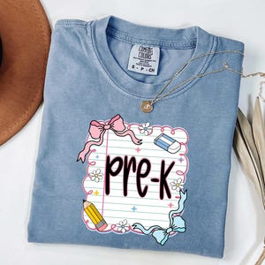 Comfort Colors® Pre-K Teacher Shirt, Pre-K Squad, Preschool Crew, PreK Teacher Shirt, Pre-K Teacher Team Shirts, PreK TShirt, Pre K T-Shirt