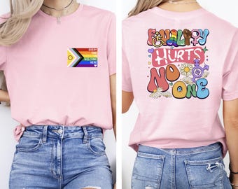 Equality Hurts No One Shirt, Rainbow Pride Shirt, Equal Rights Tee, Pride Month Shirt, LGBTQ+ Sweatshirt, LGBTQ+ Gifts, Groovy Equality Tee