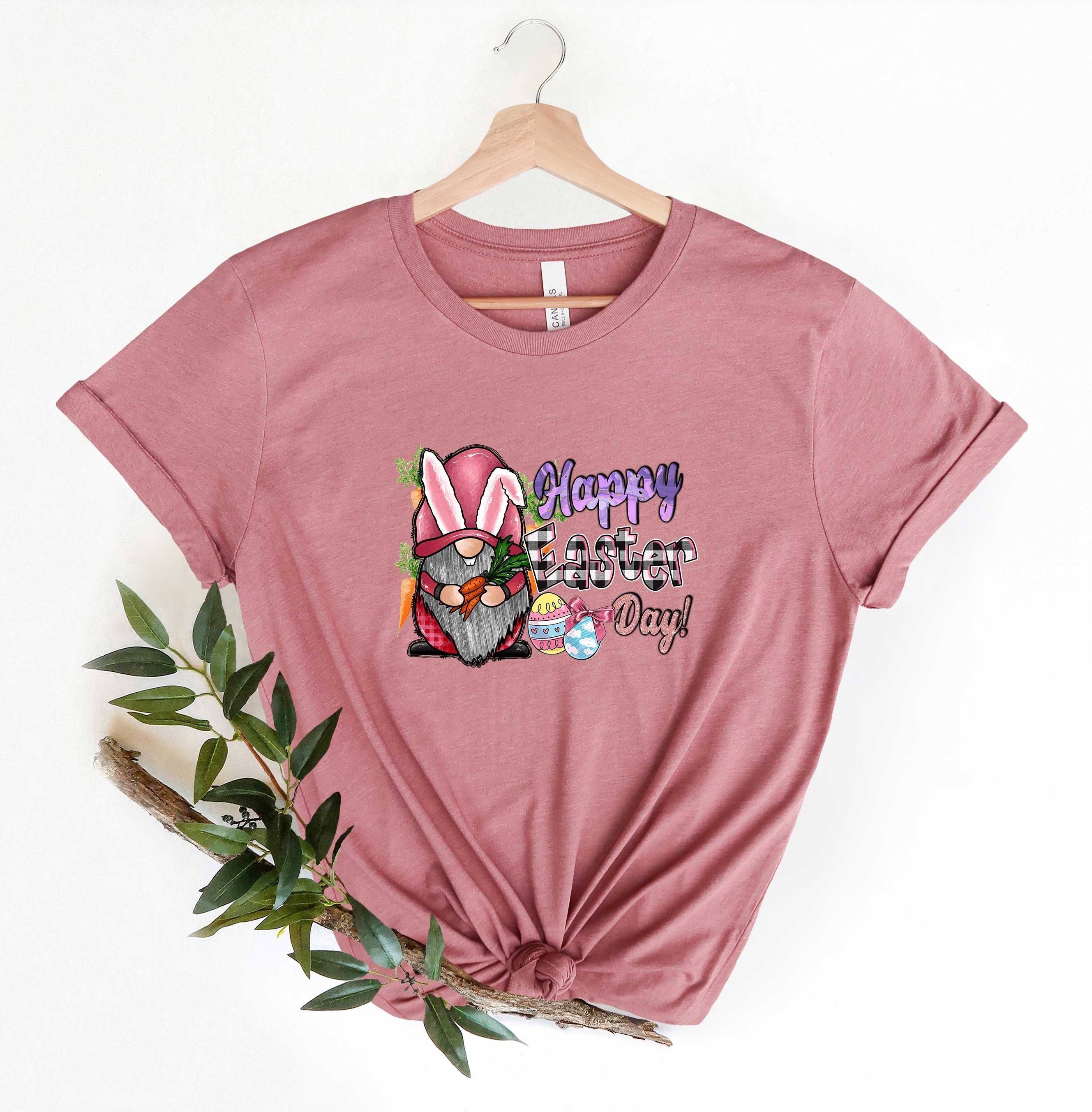 Discover Happy Easter Gnome Shirt, Cute Gnome Shirt, Easter Bunny T-Shirt