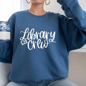 Library Crew, Librarian Shirt, Librarian Gift,Library Gift, Funny Librarian Tee, Library Team Tee, Library Squad Shirt,Funny Teacher Shirt image 3