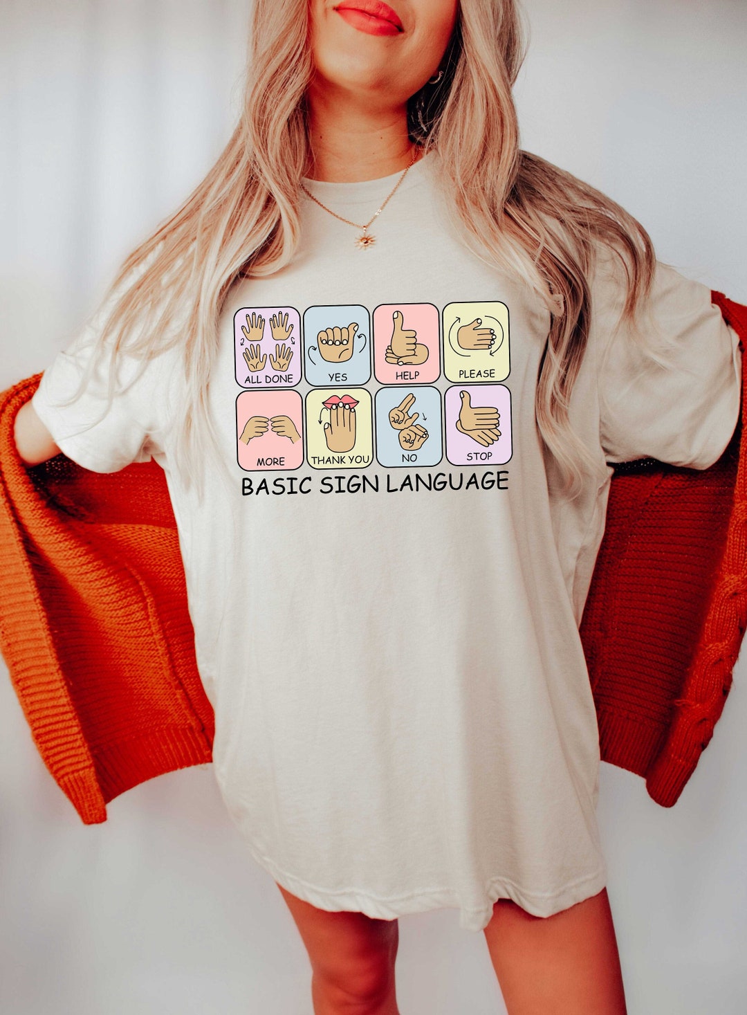 Basic Sign Language Shirt, Sign Language Shirt, ASL Shirt, Speech ...