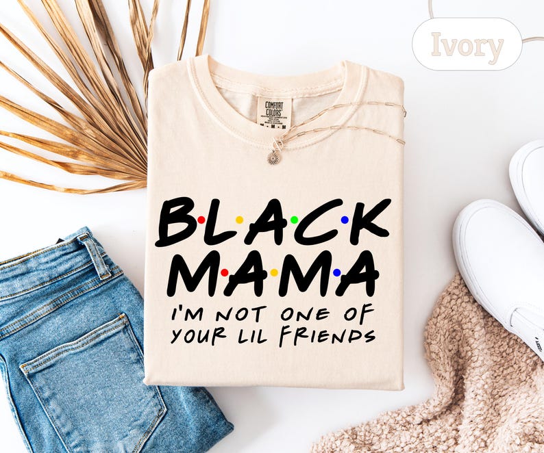 Comfort Colors® Black Mother Shirt Gift For Mother's Day, Black Queen Tee, Black Mom Sweatshirt, Black Women tShirt, Gift For Mom image 4