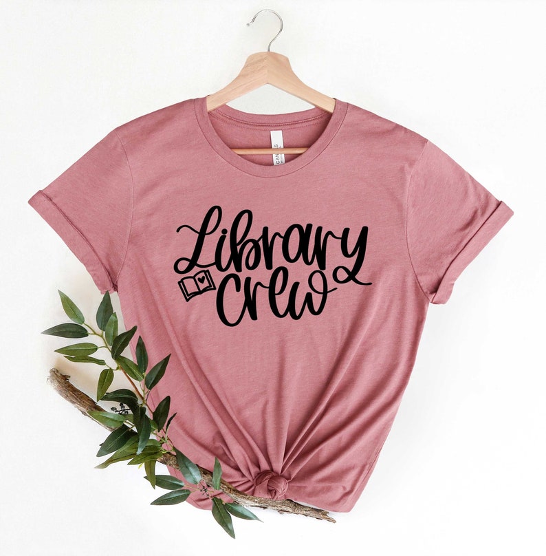 Library Crew, Librarian Shirt, Librarian Gift,Library Gift, Funny Librarian Tee, Library Team Tee, Library Squad Shirt,Funny Teacher Shirt image 1